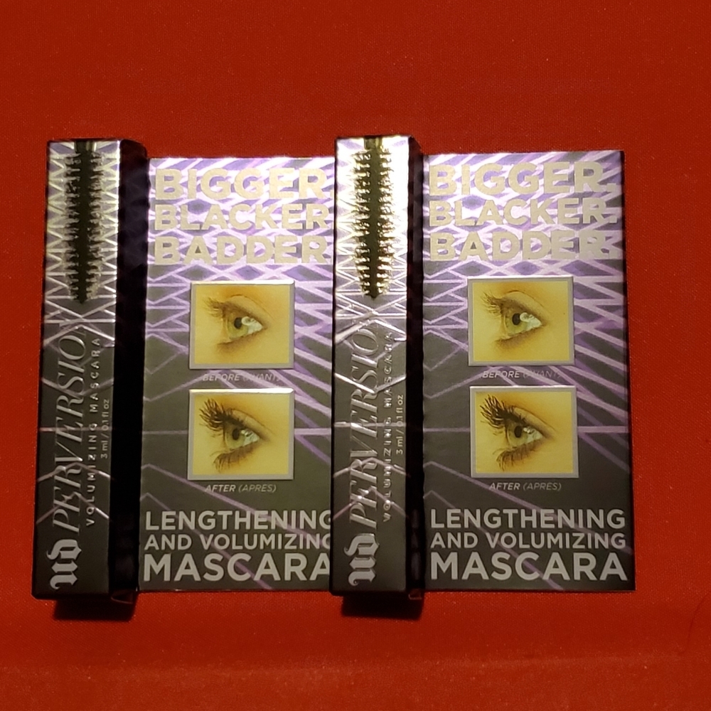 NEW 2× Urban Decay Perversion Mascara Travel Mini